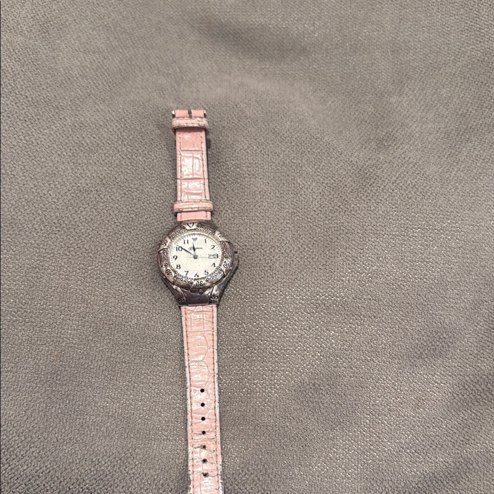 Brighton Women's Pink Leather Strap Watch